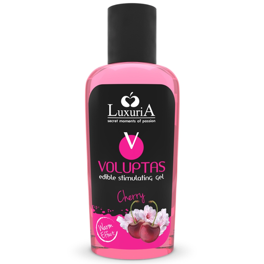 LUXURIA VOLUPTAS EDIBLE MASSAGE GEL WARMING EFFECT - CHERRY 100 ML