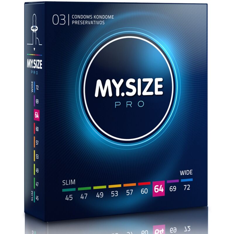 MY SIZE PRO CONDOMS 64 MM 3 UNITS