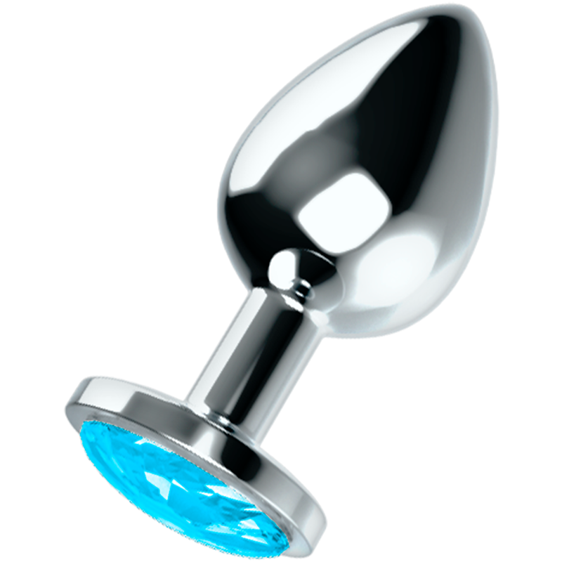 OHMAMA - ANAL PLUG WITH BLUE CRYSTAL L