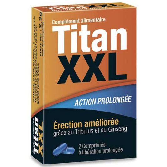 TITAN XXL EREKTIO JA LISÄÄ TESTOSTERONE 2 PILLEERiä