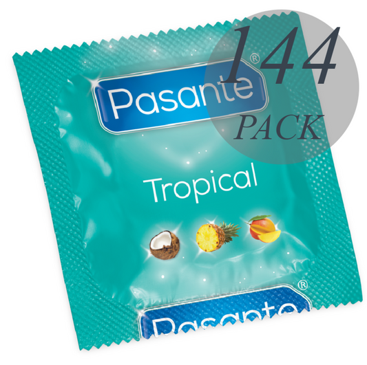 PASANTE CONDOMS TROPICAL BAG 144 UNITS