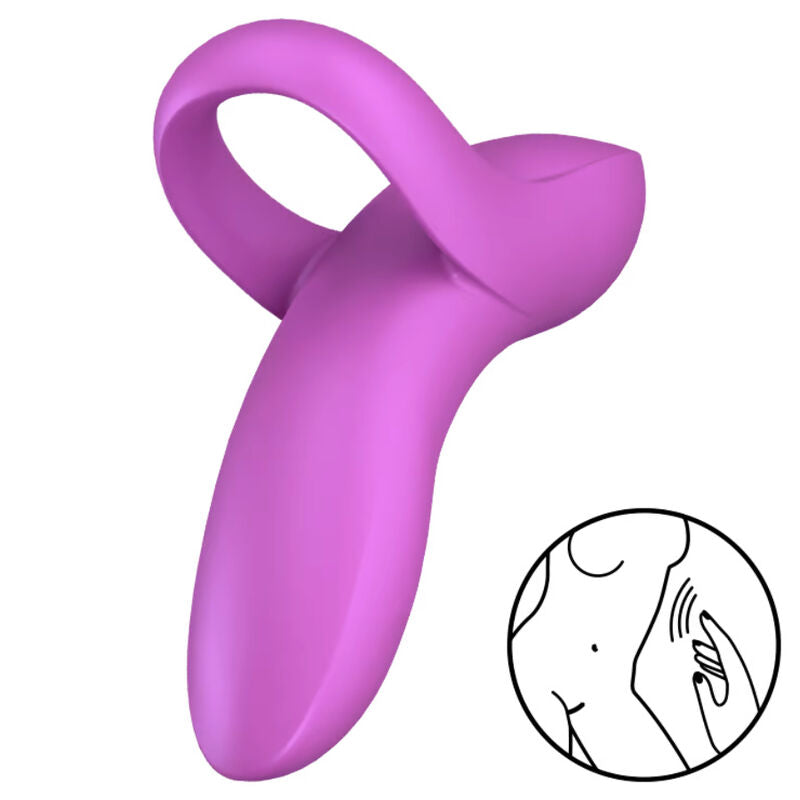 SATISFYER BOLD LOVER FINGER VIBRATOR - PINK