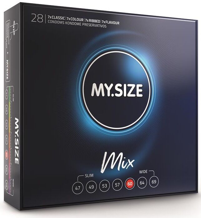 MY SIZE MIX CONDOMS 60 MM 28 UNITS