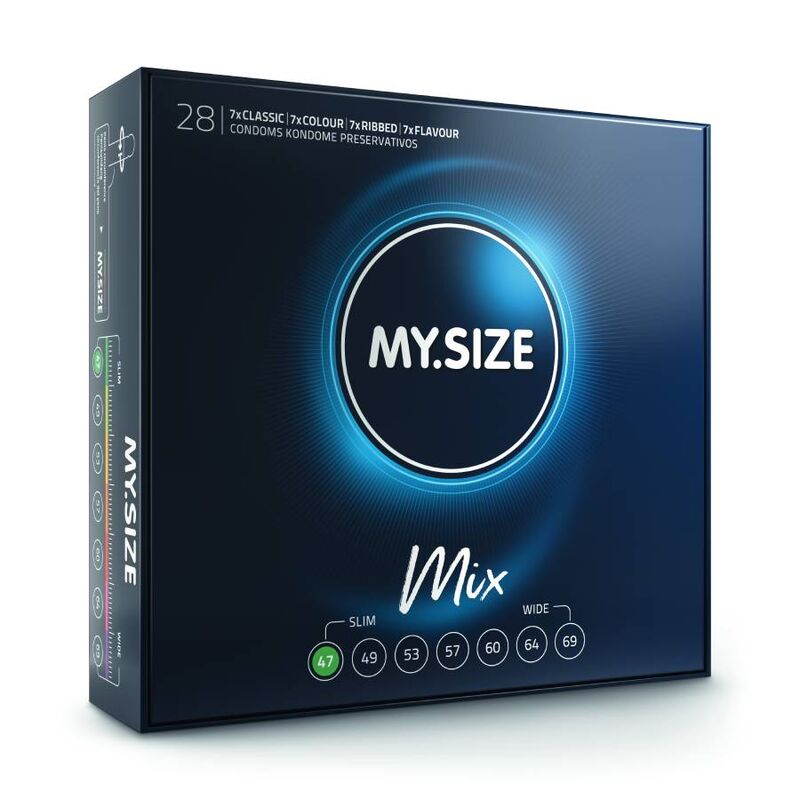 MY SIZE MIX CONDOMS 47 MM 28 UNITS