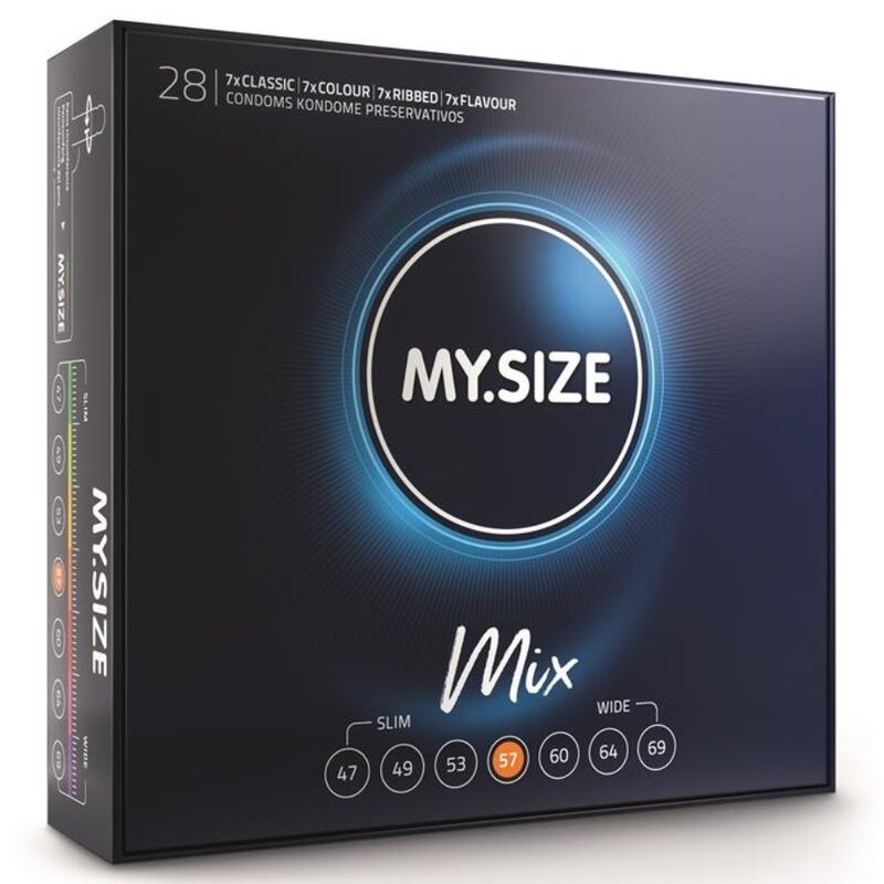 MY SIZE MIX CONDOMS 57 MM 28 UNITS