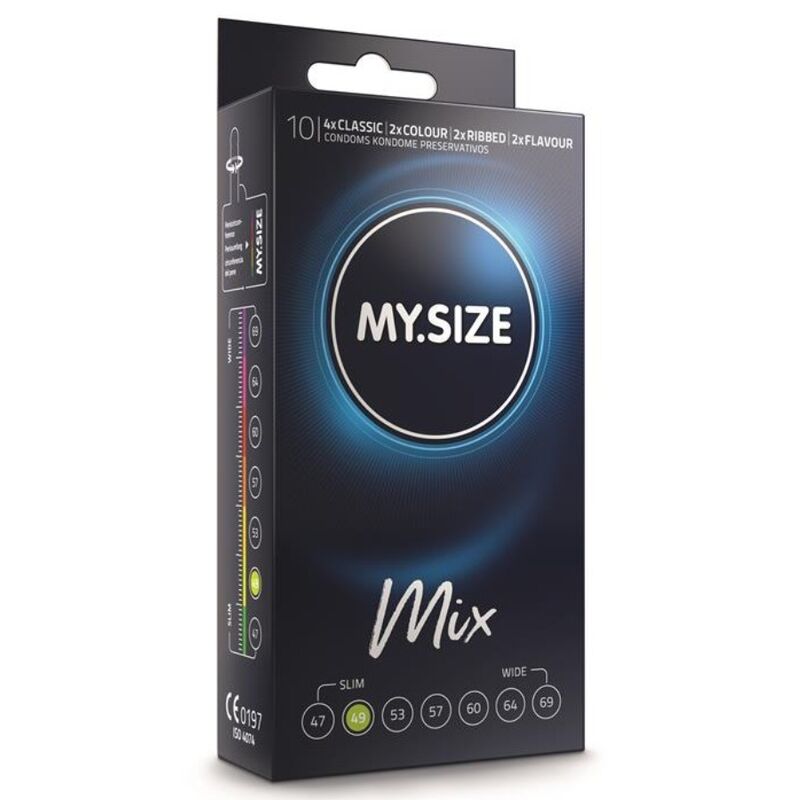 MY SIZE MIX CONDOMS 49 MM 10 UNITS