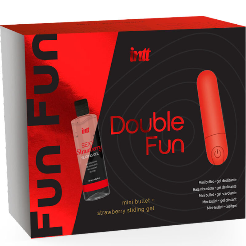 INTT RELEASES - DOUBLE FUN SETTI VÄRITÄVÄLLÄ BULL- JA MANSIKASHIERONTAGEELILLÄ