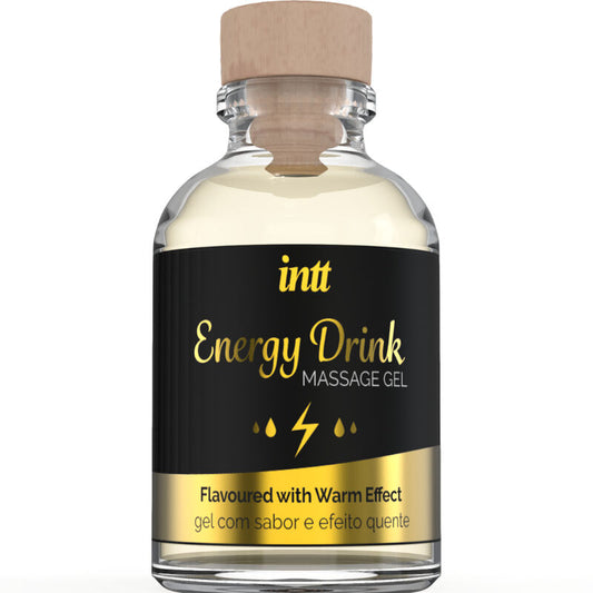 INTT MASSAGE & ORAL SEX - MASSAGE GEL WITH FLAVORED ENERGY CA DRINK AND HEATING EFFECT