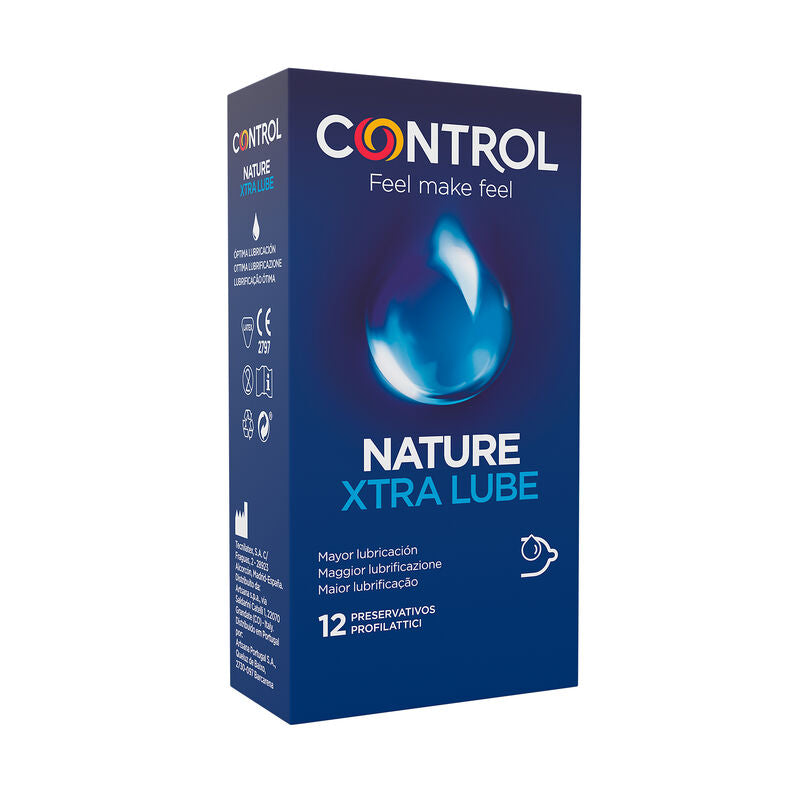 CONTROL - ADAPTA NATURE EXTRALUBE KONDOIT 12 YKSIKKÖÄ