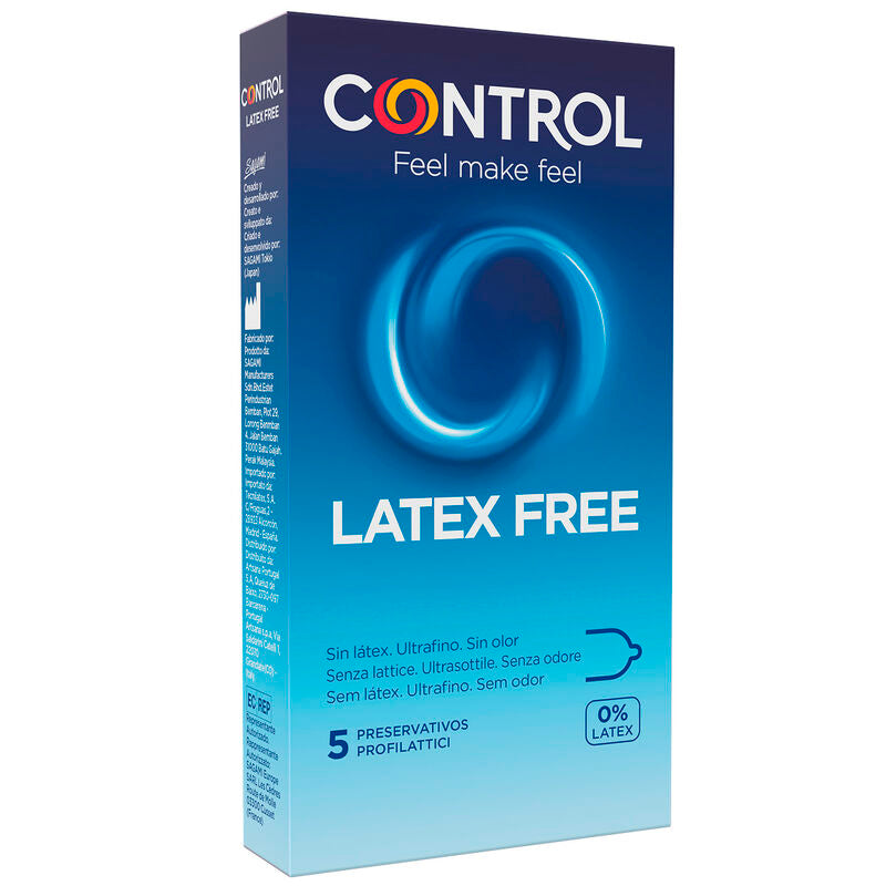 CONTROL - FREE SIN LATEX CONDOMS 5 YKSIKKÖÄ