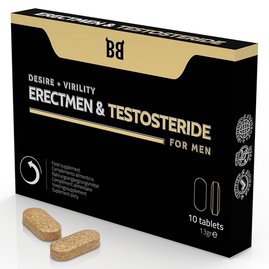 BLACKBULL BY SPARTAN - ERECTMEN & TESTOSTERIDE POWER AND TESTOSTERONE FOR MEN 10 C PSULAS