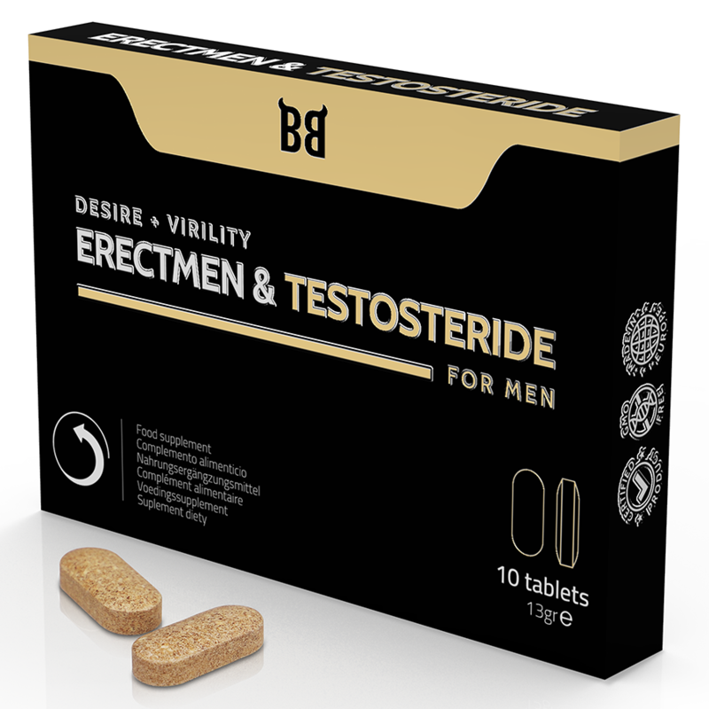 BLACKBULL BY SPARTAN - ERECTMEN &amp; TESTOSTERIDE POWER JA TESTOSTERONE MIESTEN 10 C PSULAS