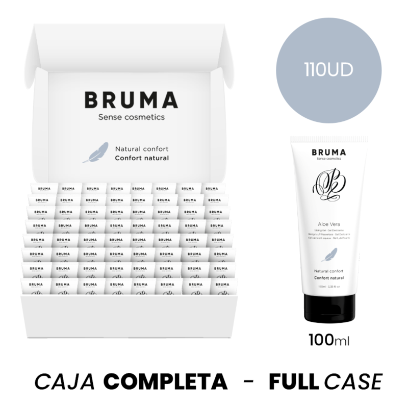 MOQ 110 - BRUMA ALOE VERA LIUKKUVA GEELI LUONNOLLINEN MUKAVUUS - 100 ML