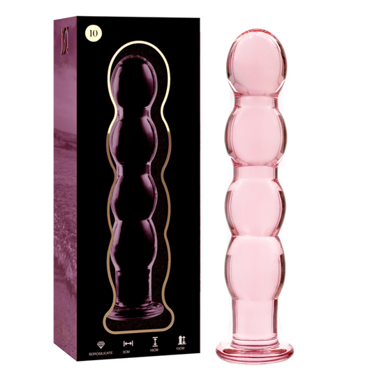 NEBULA SERIES BY IBIZA - MODEL 10 DILDO BOROSILICATE GLASS 16.5 X 3.5 CM PINK