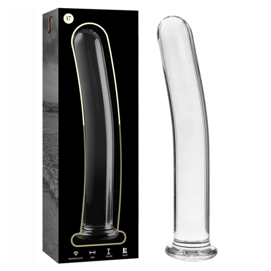 NEBULA SERIES BY IBIZA - MODEL 17 DILDO BOROSILICATE GLASS 18.5 X 3 CM CLEAR