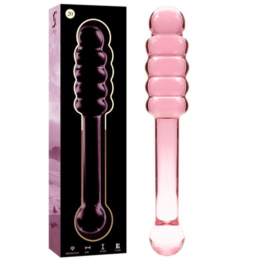 NEBULA SERIES BY IBIZA - MODEL 20 DILDO BOROSILICATE GLASS 20.5 X 3 CM PINK