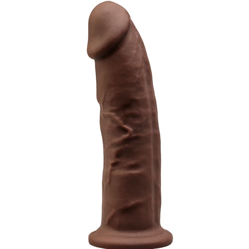 SILEXD - MODEL 2 REALISTIC PENIS PREMIUM SILEXPAN SILICONE BROWN 23 CM