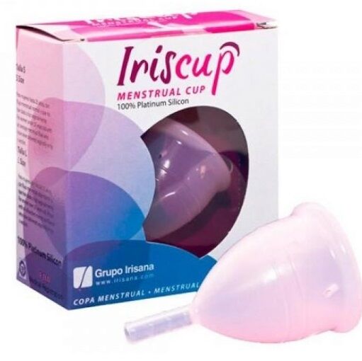 IRISCUP - SUURI PINKKI MONTH CUP + ILMAINEN STERILIOINTIPUSSI