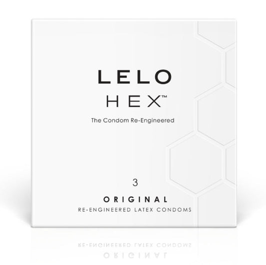 LELO HEX CONDOMS ALKUPERÄINEN 3 PAKKAUS