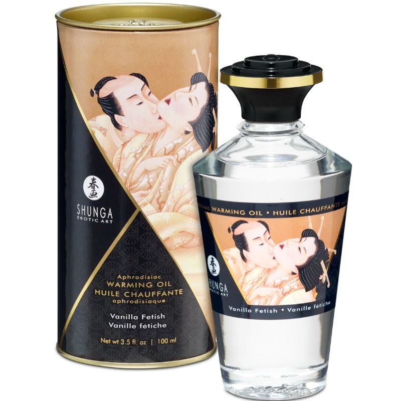 SHUNGA - FETISH VANILLA MAKUINEN LÄMPÖVAIKUTUSHIERONTAÖLJY 100 ML