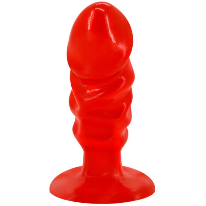 BAILE - UNISEX ANAL PLUG WITH SUCTION CUP RED