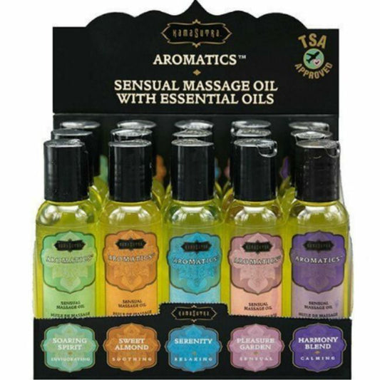 KAMASUTRA 15 MASSAGE OILS + DISPLAY BOX