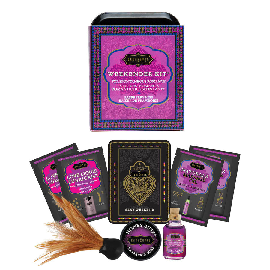 KAMASUTRA WEEKENDER TIN KIT RASPBERRY KISS