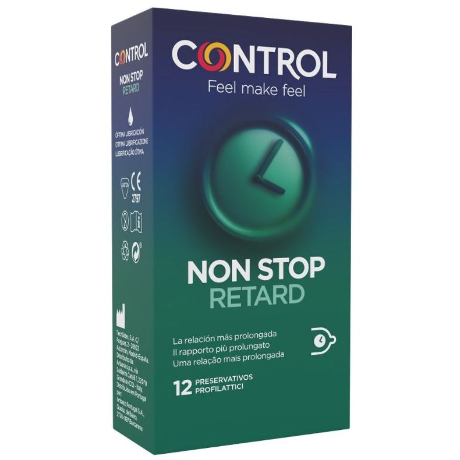 CONTROL - NON STOP RETARD KONDOIT 12 YKSIKKÖÄ