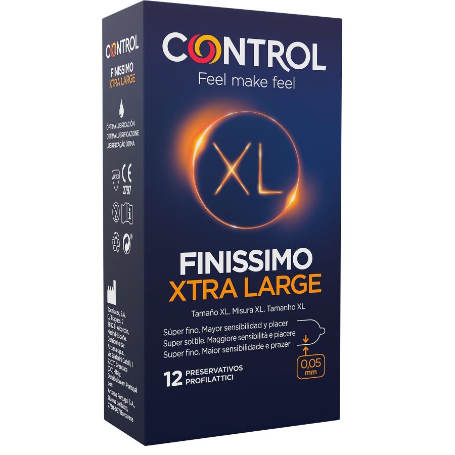 CONTROL FINISSIMO XL CONDOMS 12 UNITS