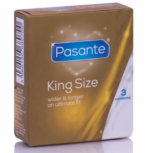 PASANTE CONDOMS KING SIZE 3 YKSIKKÖÄ