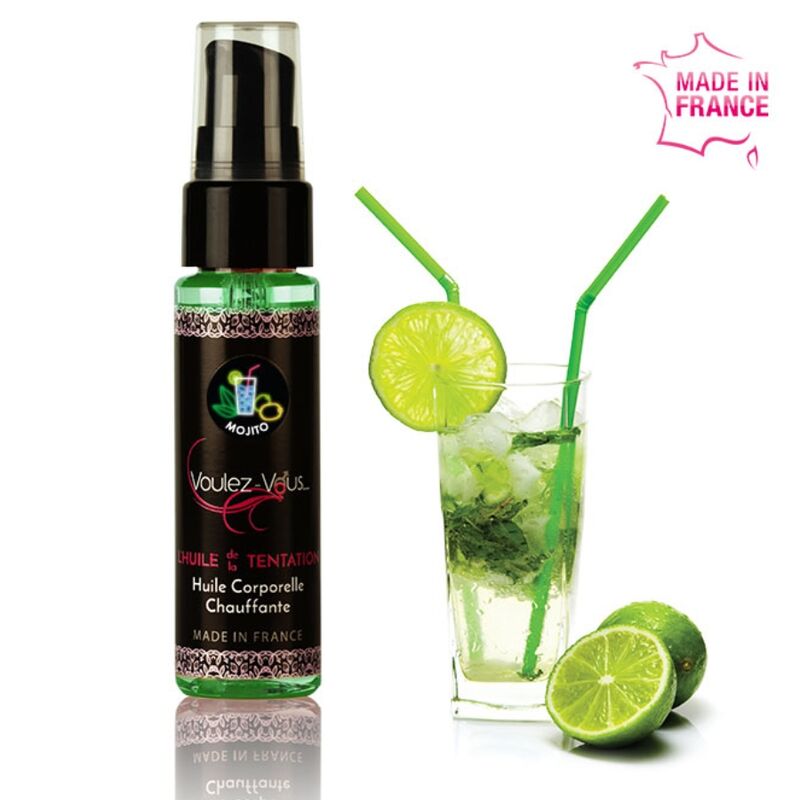 VOULEZ-VOUS lämmittävä vartaloöljy - MOJITO 35 ML