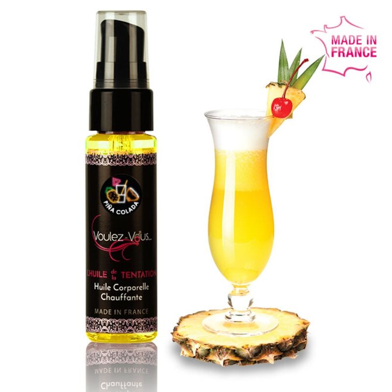 VOULEZ-VOUS lämmittävä vartaloöljy - PIÑA COLADA 35 ml